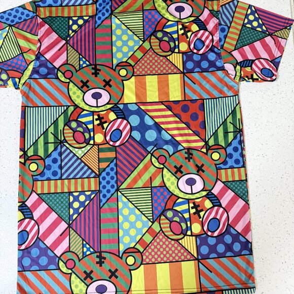 Bleecker & Mercer Mens T-Shirt SZ XL Colorful Graphic Tee Bears - Picture 5 of 5